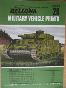 BELLONA VEHICLE PRINTS  SERIES 20 Pz.Kpfw IIIL/M/N CRUISER TANK III/IV/IVA